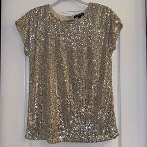Cable and Gauge sequins Women’s Blouse Size Medium